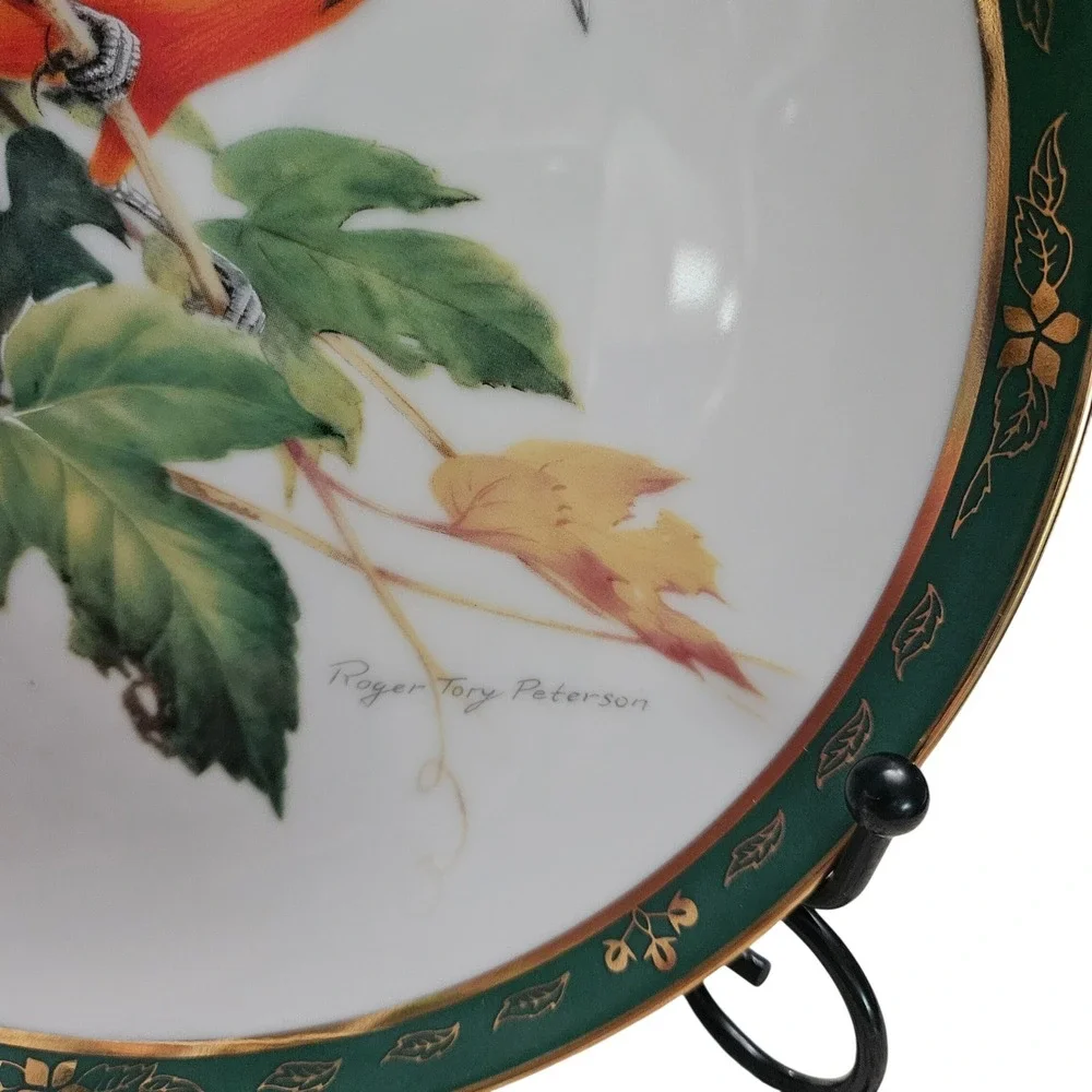 Danbury Mint Songbirds of Roger Peterson Baltimore Oriole Decorative Plate 8